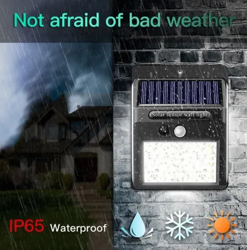 Solar Powered LED Wall Light