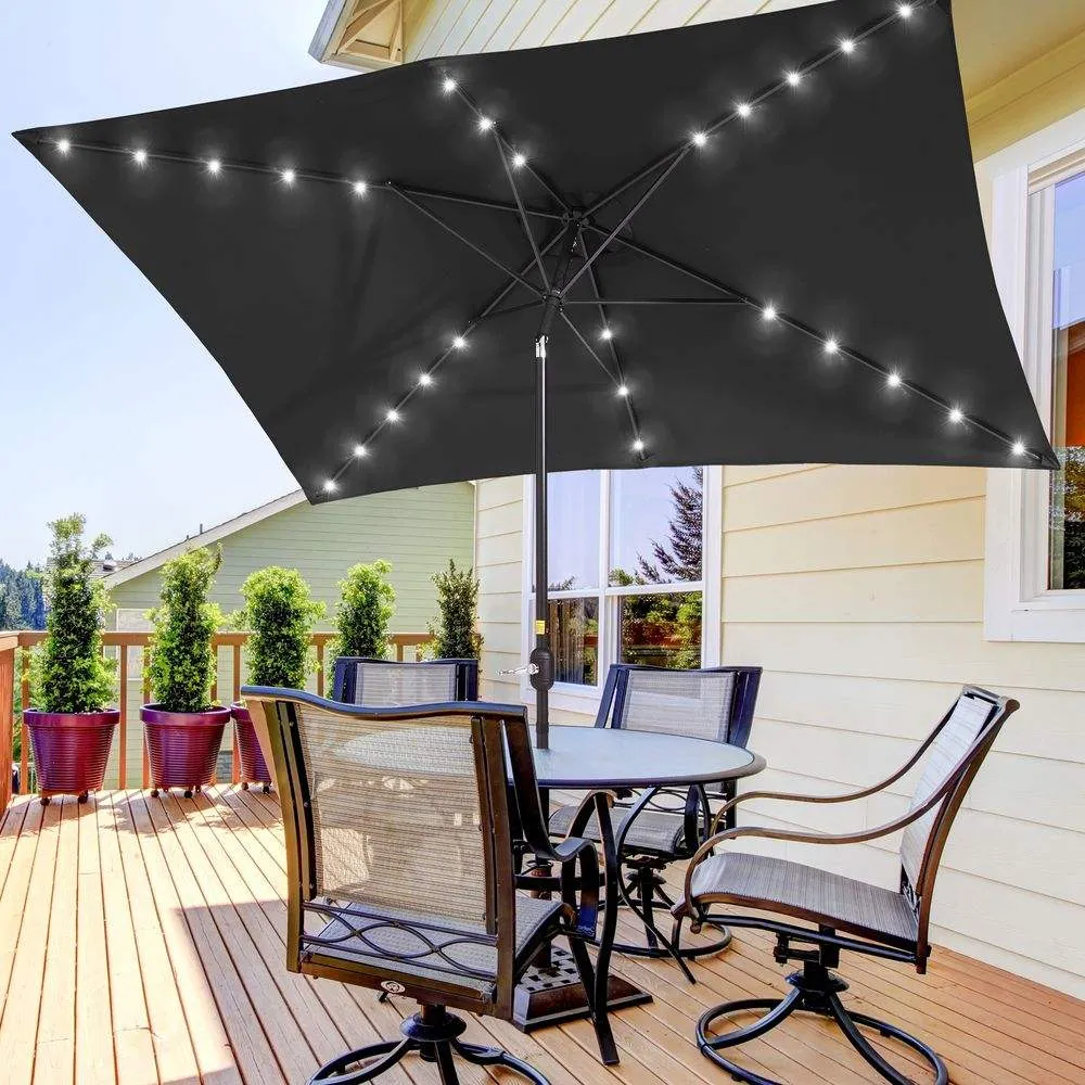 SONKUKI LED 10 x 6.5Ft  Market Umbrellas