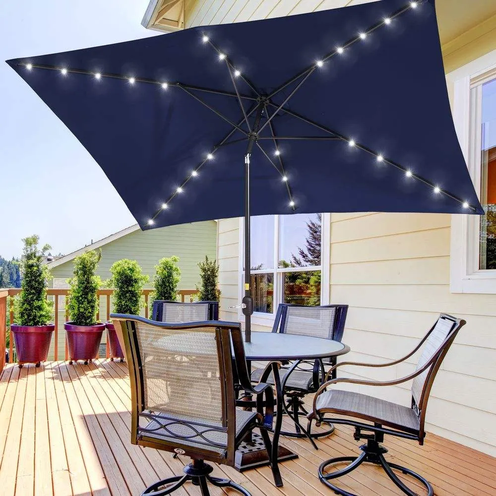 SONKUKI LED 10 x 6.5Ft  Market Umbrellas