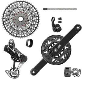 Sram Xx T-Type Eagle E-Mtb Bosch Transmission Axs Groupset (Rd W/Battery/Charger/Cord, Ec Pod Ult, Fc Xx Bosch Isis 165 W/Cap, Cr T-Type 36T,Clip-On Guard, Cn 126L, Cs Xs-1297 10-52T) 2023:  10-52T