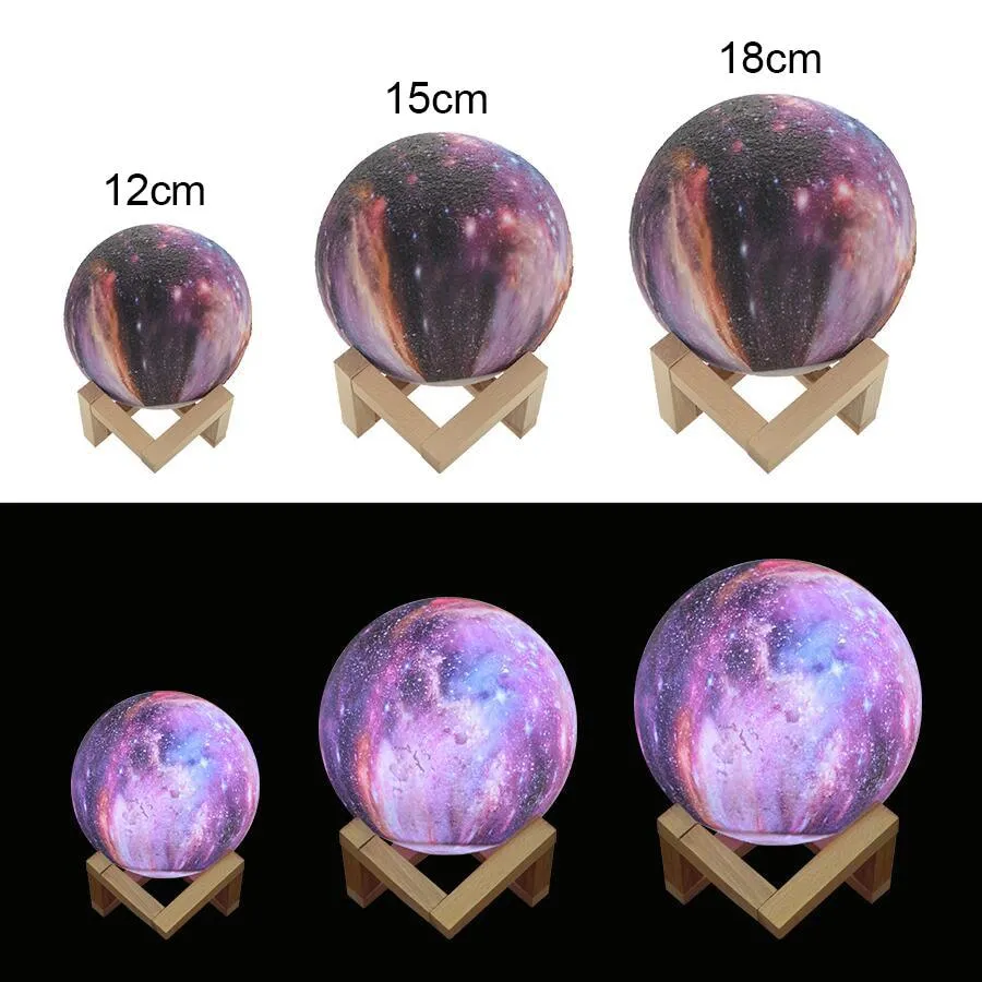 Star Moon Rechargeable Touch Night Lamps