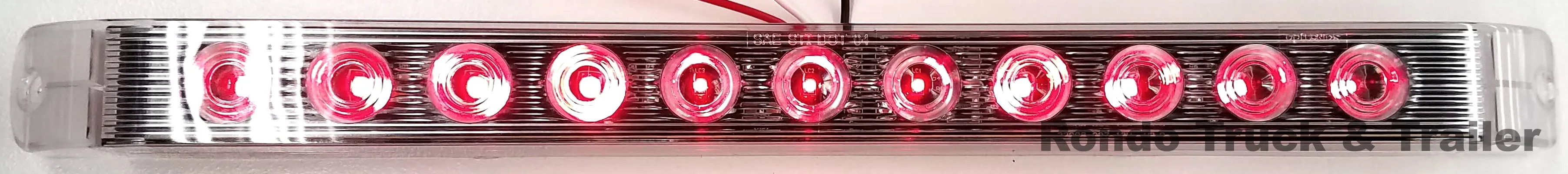 Stop, Tail & Turn Light Bar - Red LED - OP-STL-89RCB