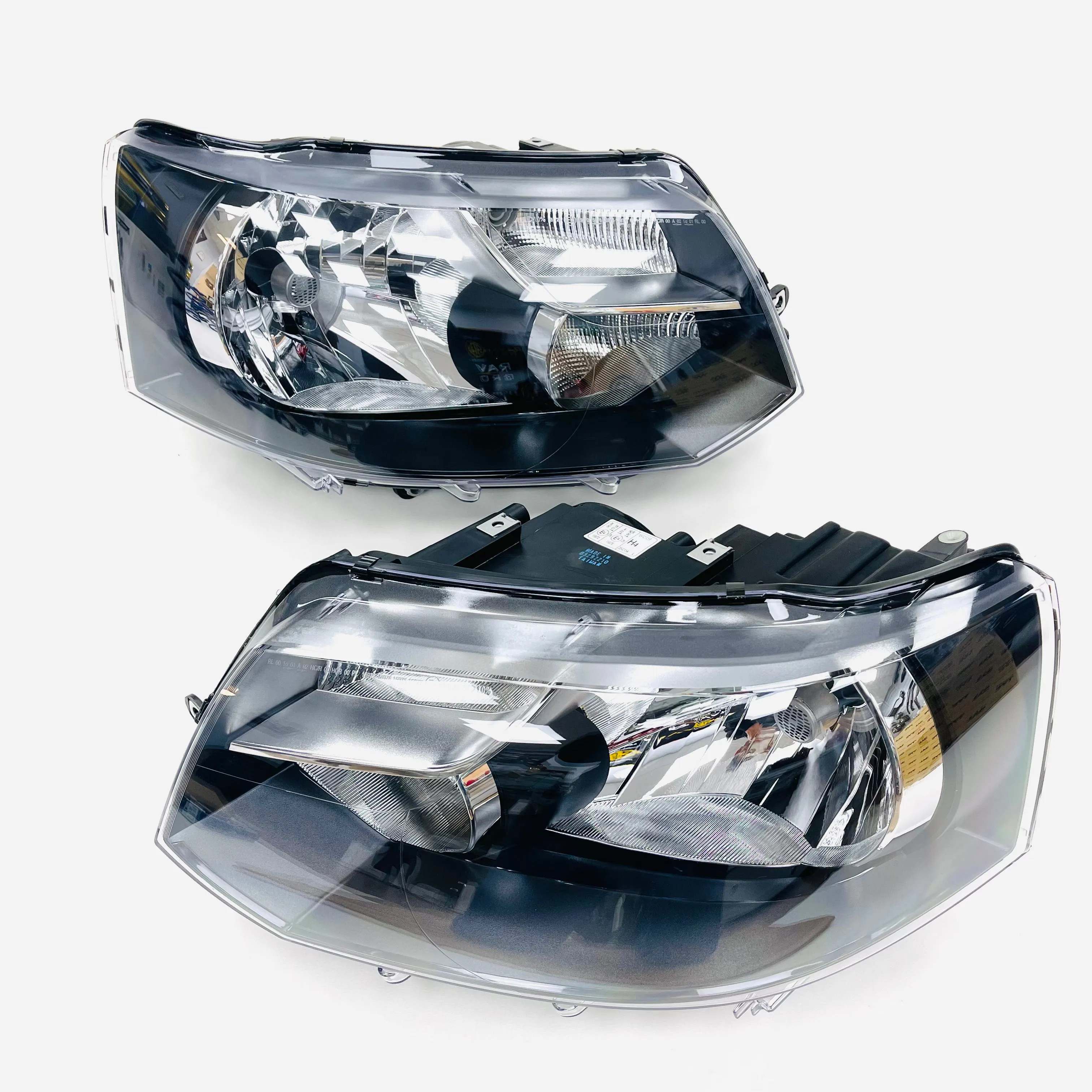 T5 To T5.1 Commercial Premium Facelift Kit Satin Black Bumper (OE Headlights Upgraded Bulbs)