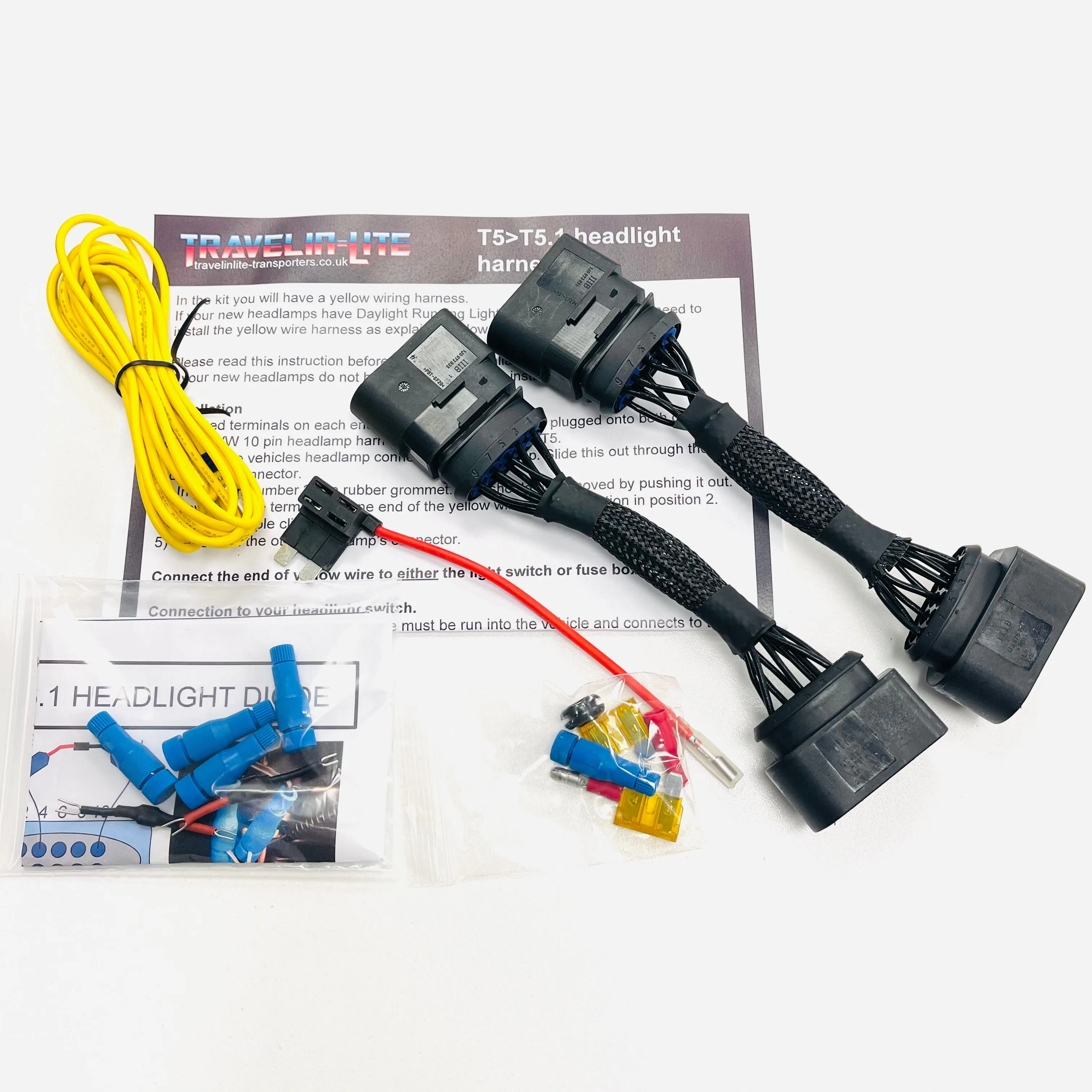 T5 To T6.1 Premium Facelift kit GT Bumper & Audi Style DRL Headlights