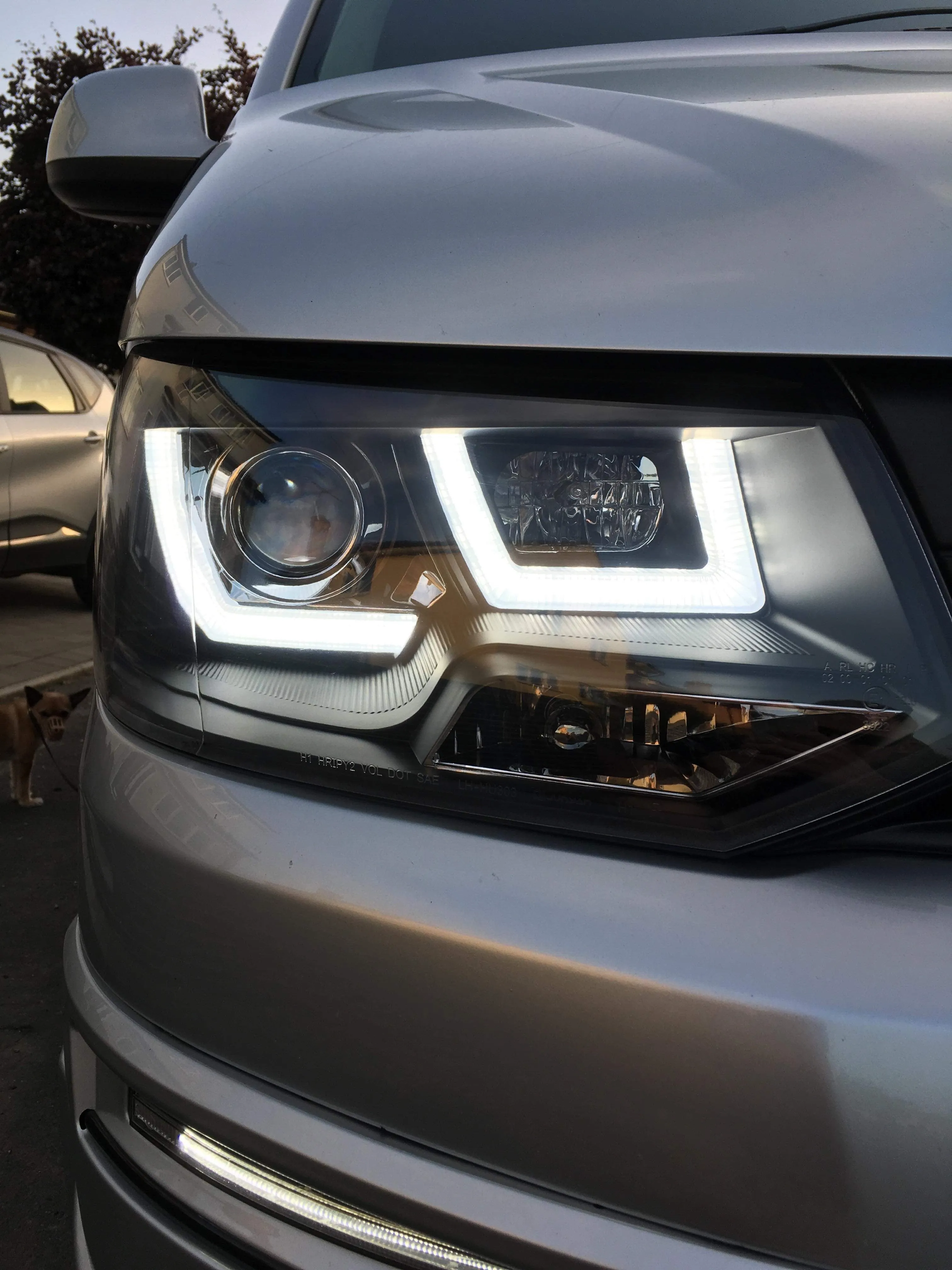 T5.1 DRL Light Bar Headlights 2010 - 2015 (With full LED bulbs dipped & main beam H1)