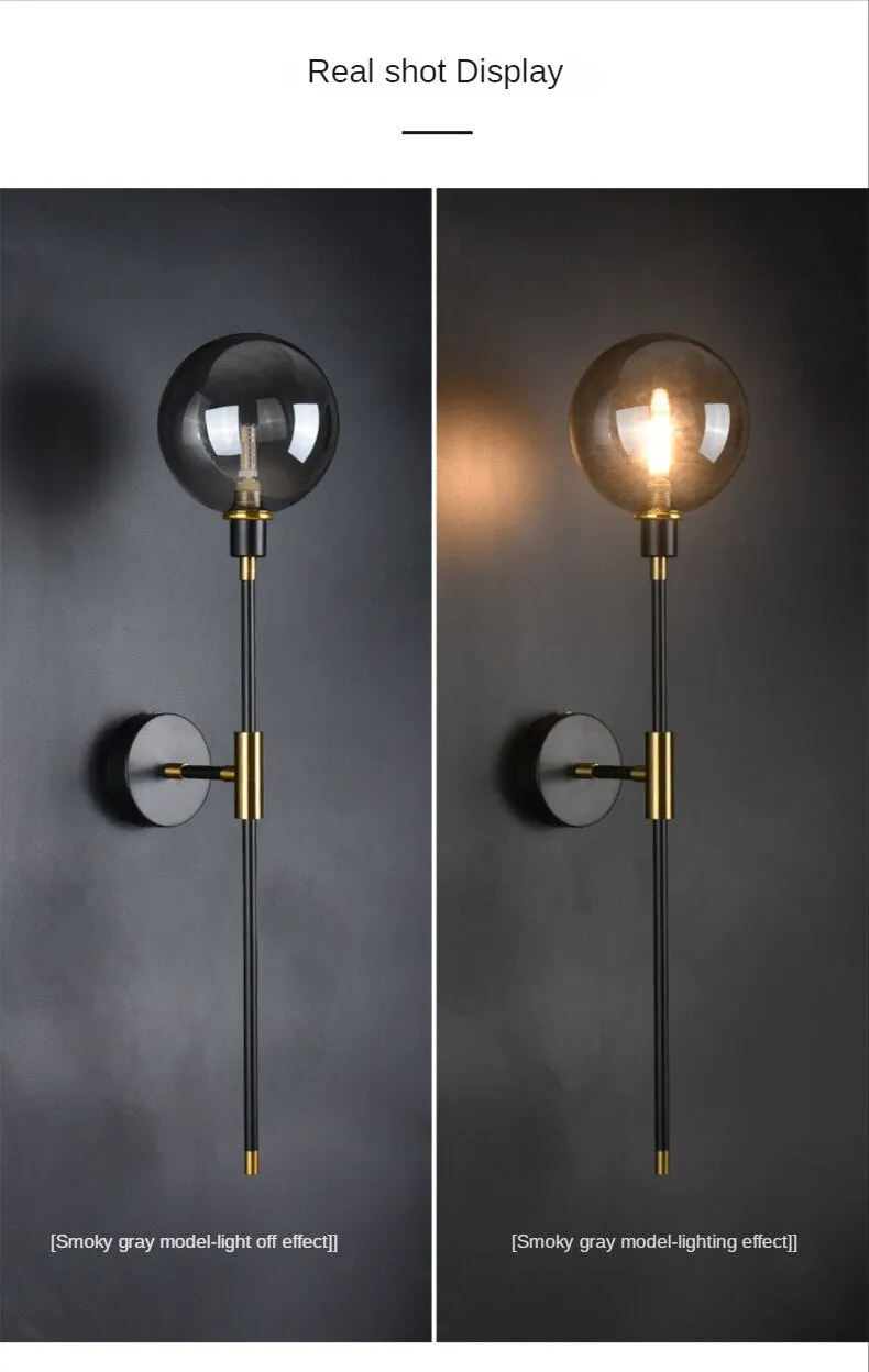 The Shadow - Modern Wall Light Glass Ball Led Nordic Aisle Corridor