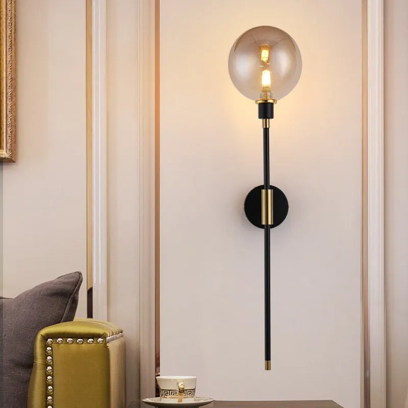 The Shadow - Modern Wall Light Glass Ball Led Nordic Aisle Corridor