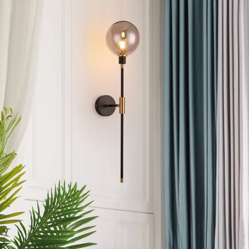 The Shadow - Modern Wall Light Glass Ball Led Nordic Aisle Corridor