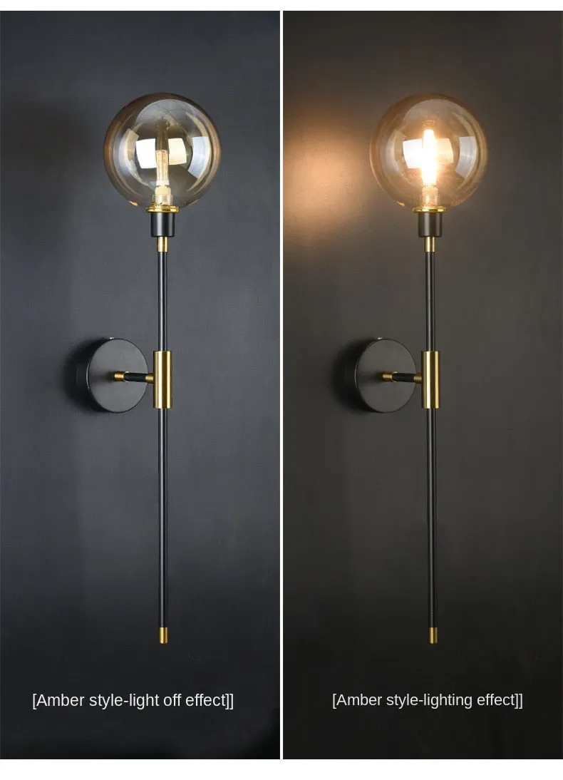 The Shadow - Modern Wall Light Glass Ball Led Nordic Aisle Corridor