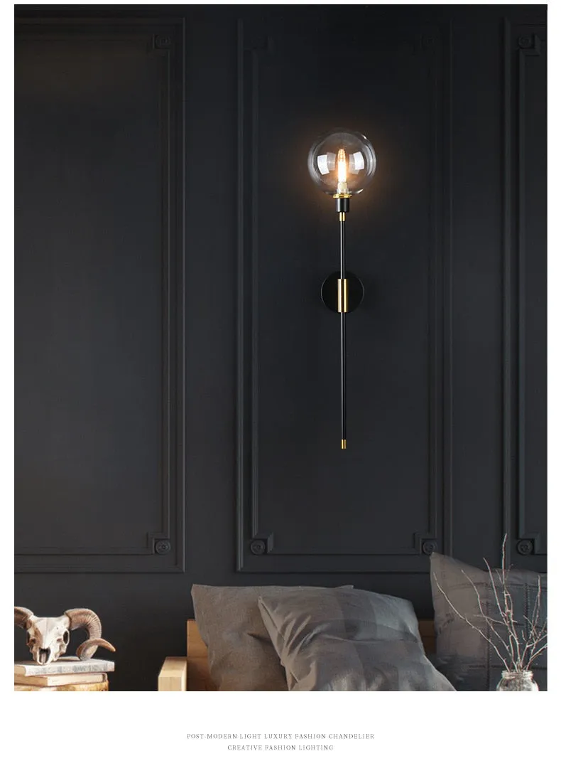 The Shadow - Modern Wall Light Glass Ball Led Nordic Aisle Corridor