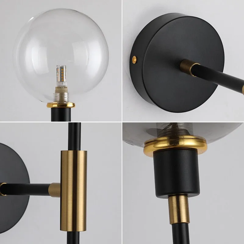 The Shadow - Modern Wall Light Glass Ball Led Nordic Aisle Corridor