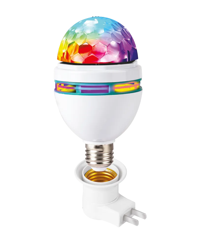 TOPTECH Disco Light Bulb, Star Projector Rotating Bluetooth Speaker for Party & Night Light