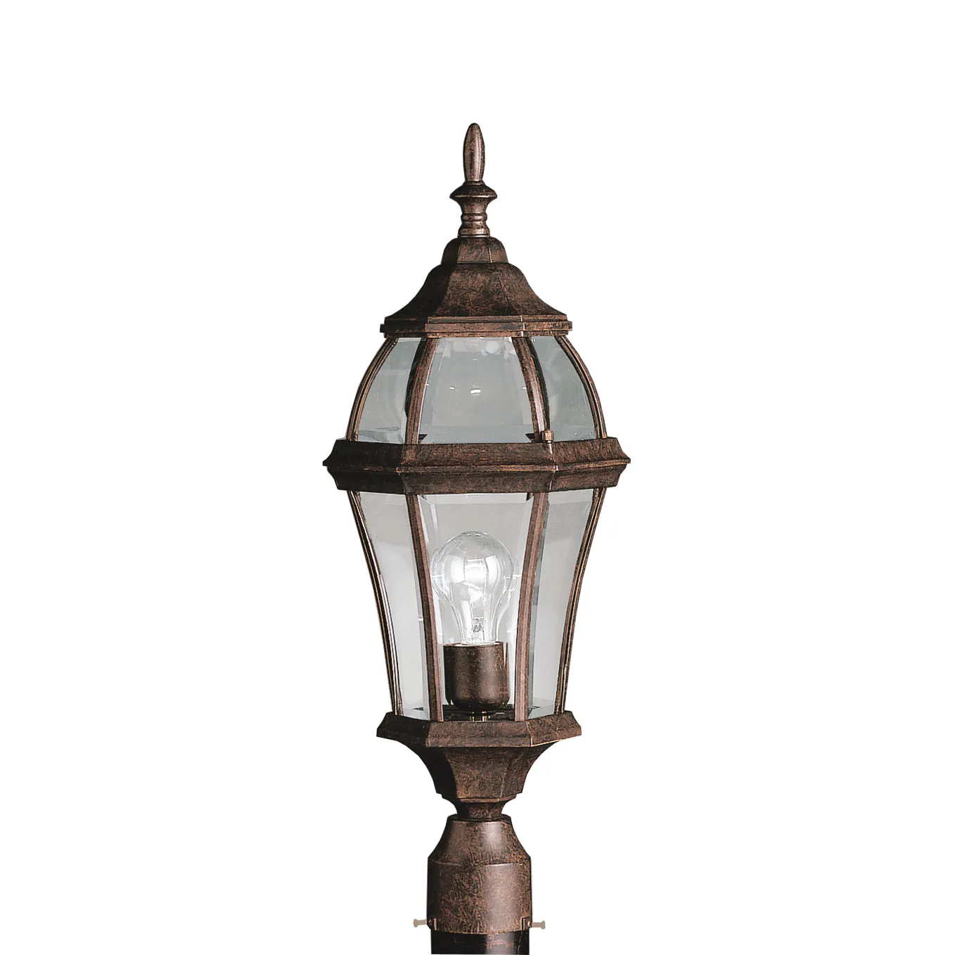 Townhouse 1-Light Outdoor Post Mount