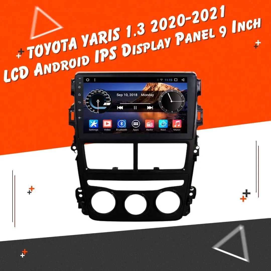 Toyota Yaris 1.3 Android LCD Black 9 Inches - Model 2020-2024