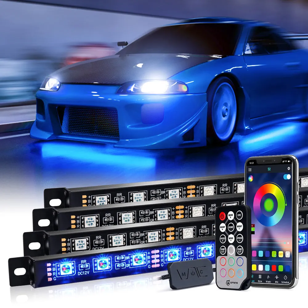 Underglow Lighting kits with Aluminum Housing and Bluetooth Control | Warfare Series