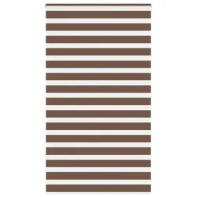 vidaXL Zebra Blind Brown 135x200 cm Fabric Width 130.9 cm Polyester