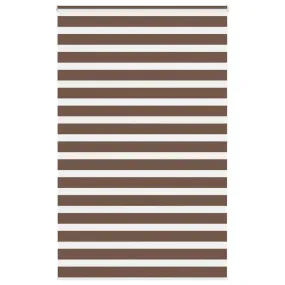 vidaXL Zebra Blind Brown 145x200 cm Fabric Width 140.9 cm Polyester