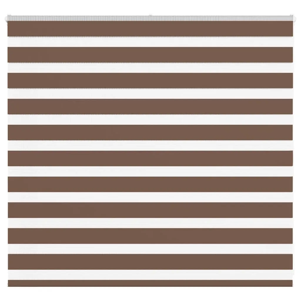 vidaXL Zebra Blind Brown 160x100 cm Fabric Width 155.9 cm Polyester