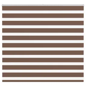 vidaXL Zebra Blind Brown 160x100 cm Fabric Width 155.9 cm Polyester