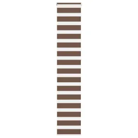 vidaXL Zebra Blind Brown 50x230 cm Fabric Width 45.9 cm Polyester