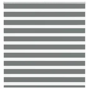 vidaXL Zebra Blind Dark Grey 150x100 cm Fabric Width 145.9 cm Polyester