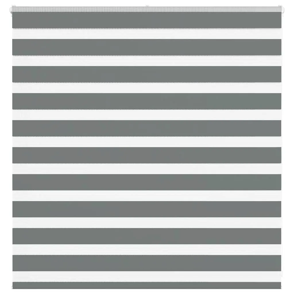 vidaXL Zebra Blind Dark Grey 150x100 cm Fabric Width 145.9 cm Polyester