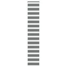 vidaXL Zebra Blind Dark Grey 50x230 cm Fabric Width 45.9 cm Polyester
