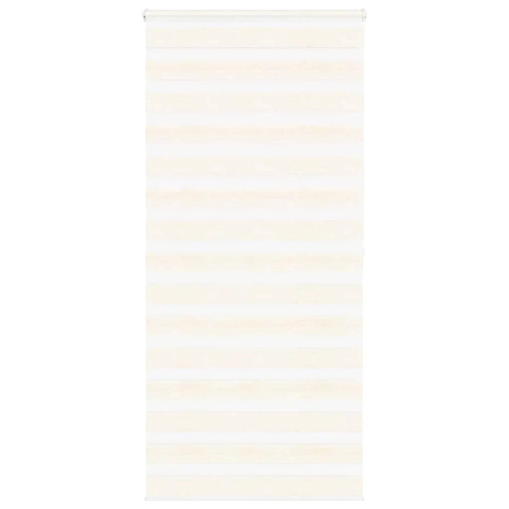 vidaXL Zebra Blind Marble Beige 105x200 cm Fabric Width 100.9 cm Polyester