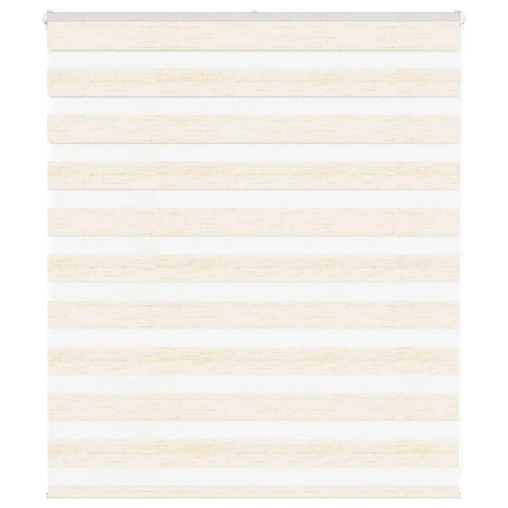 vidaXL Zebra Blind Marble Beige 125x100 cm Fabric Width 120.9 cm Polyester
