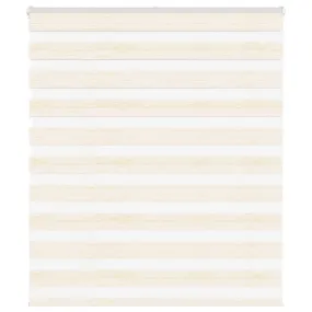 vidaXL Zebra Blind Marble Beige 125x100 cm Fabric Width 120.9 cm Polyester