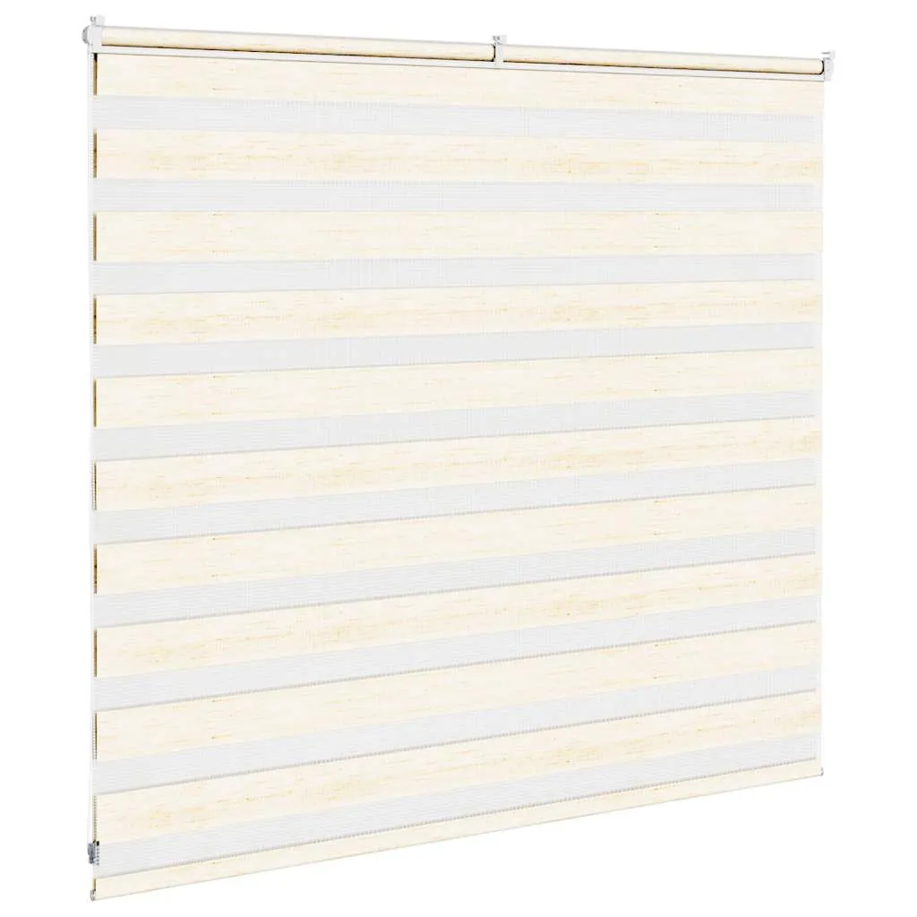 vidaXL Zebra Blind Marble Beige 160x100 cm Fabric Width 155.9 cm Polyester