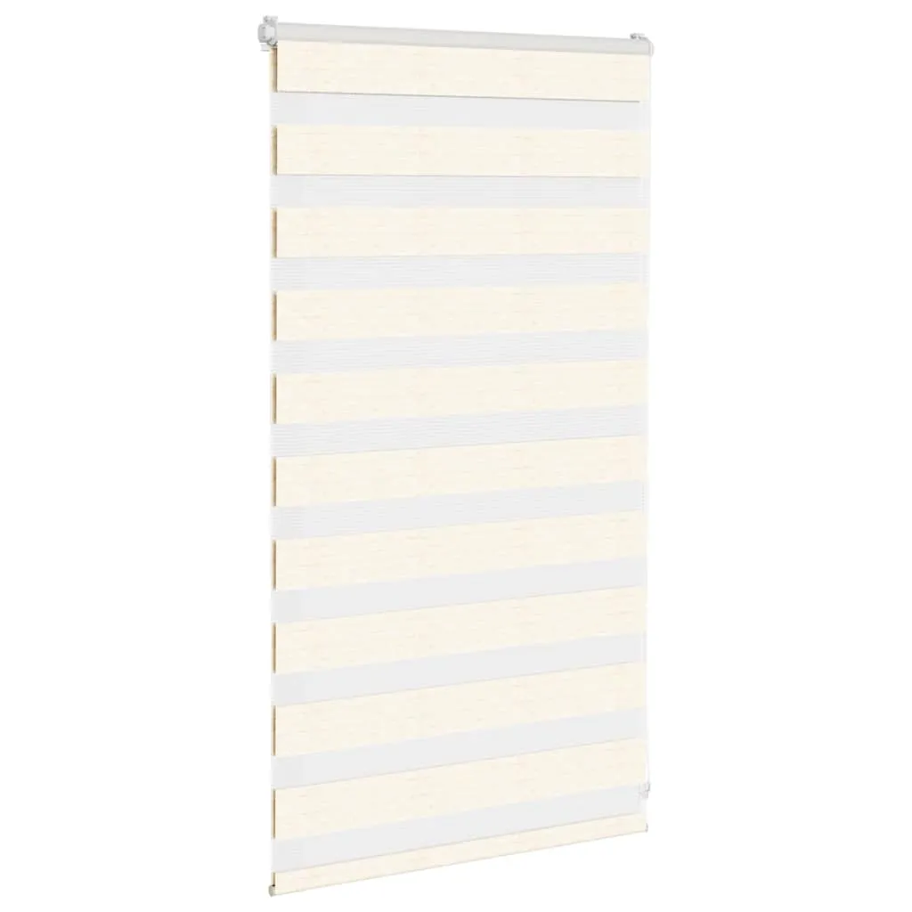 vidaXL Zebra Blind Marble Beige 85x100 cm Fabric Width 80.9 cm Polyester