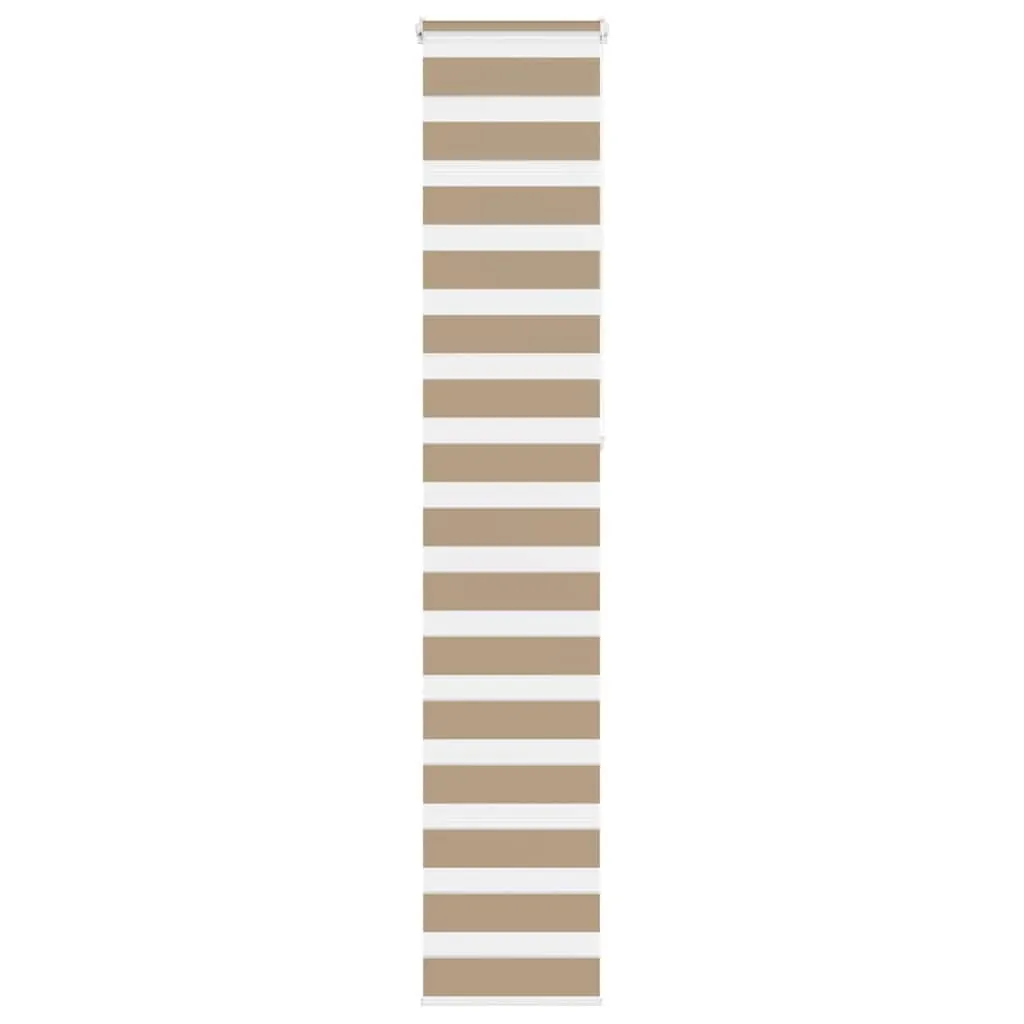 vidaXL Zebra Blind Sand Brown 40x230 cm Fabric Width 35.9 cm Polyester