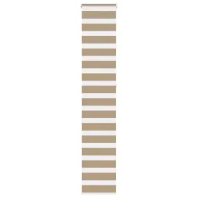 vidaXL Zebra Blind Sand Brown 40x230 cm Fabric Width 35.9 cm Polyester
