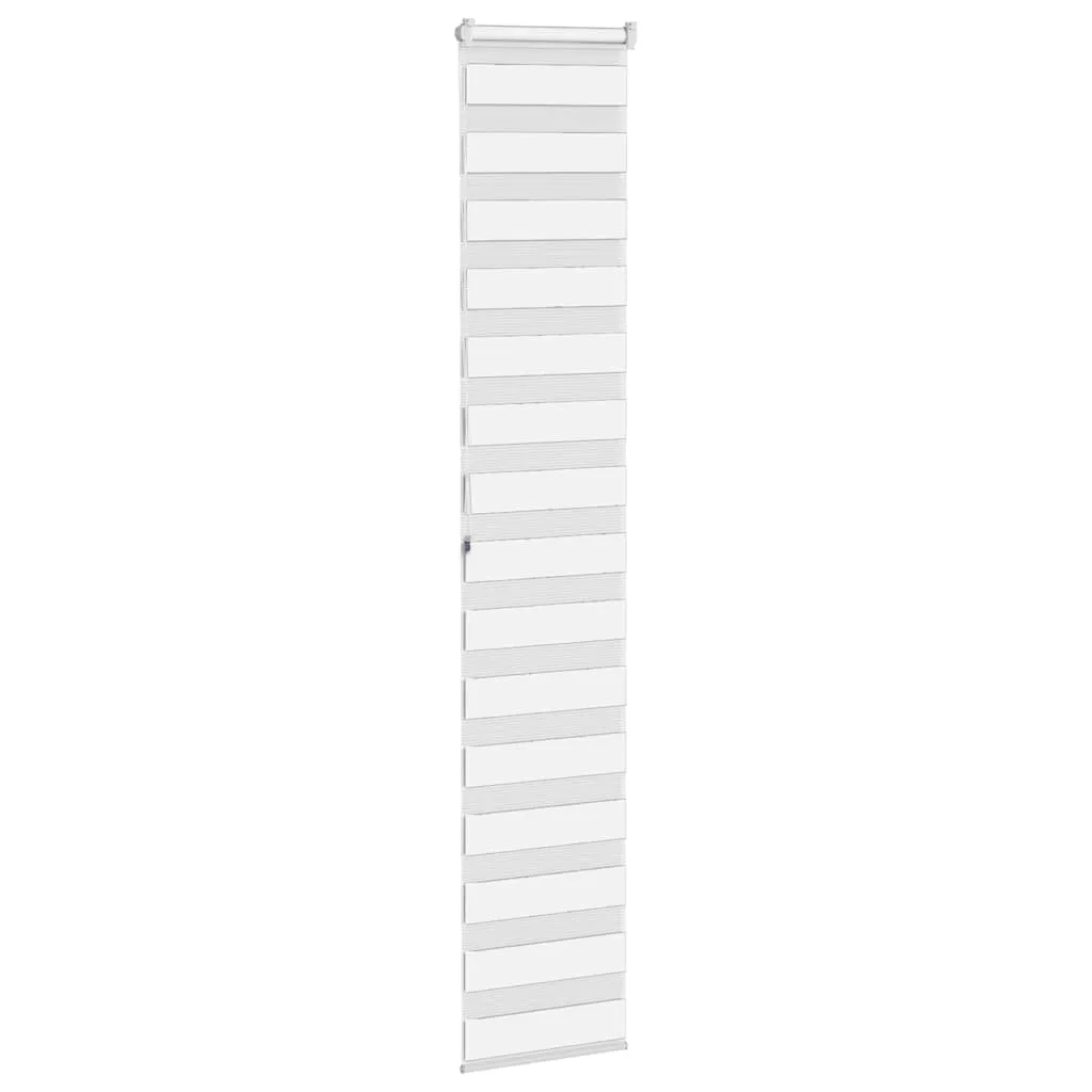 vidaXL Zebra Blind White 45x200 cm Fabric Width 40.9 cm Polyester