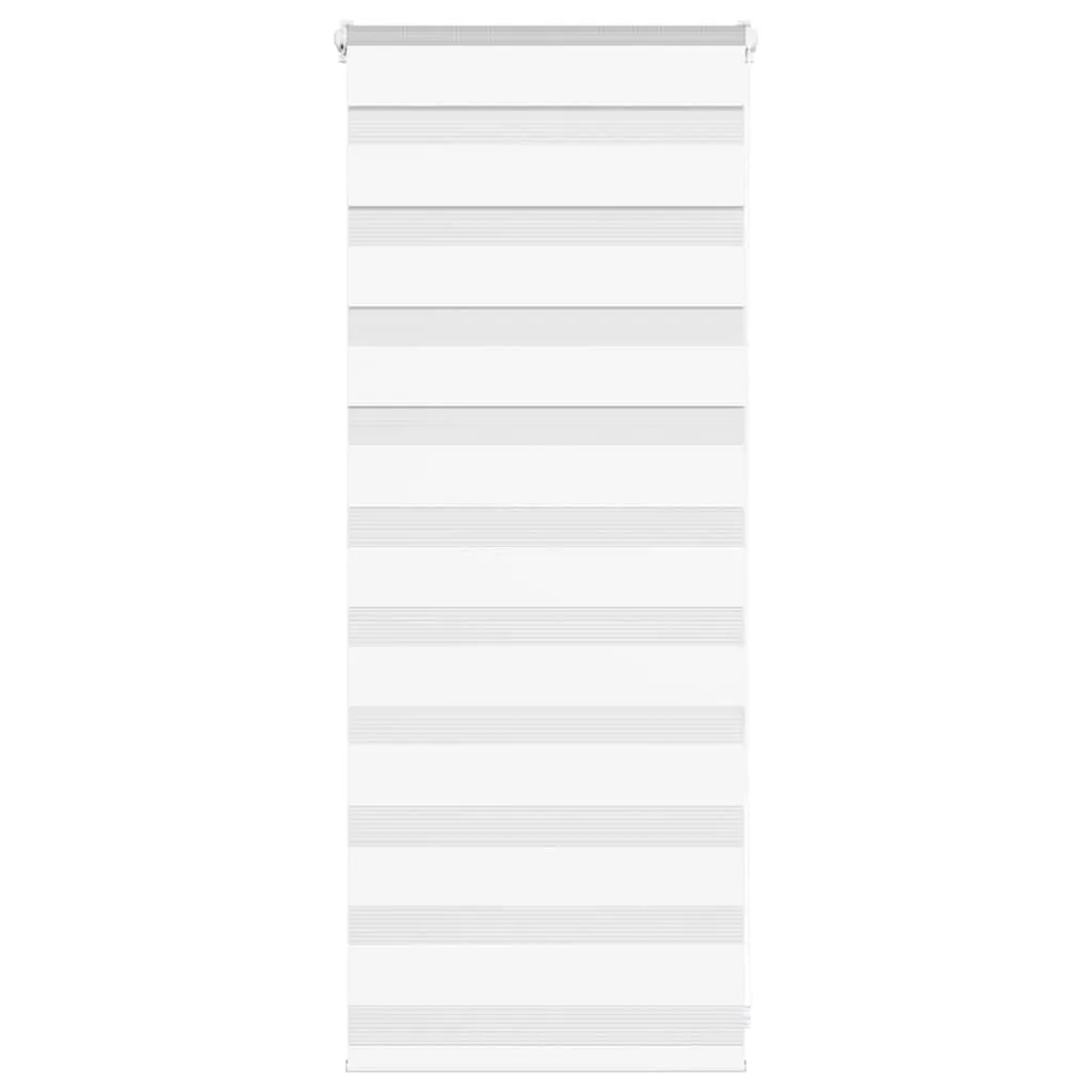 vidaXL Zebra Blind White 55x100 cm Fabric Width 50.9 cm Polyester
