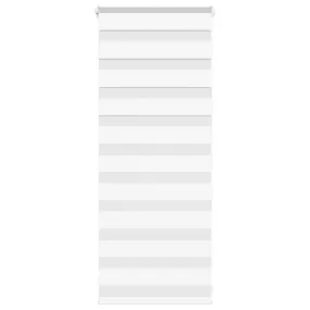 vidaXL Zebra Blind White 55x100 cm Fabric Width 50.9 cm Polyester