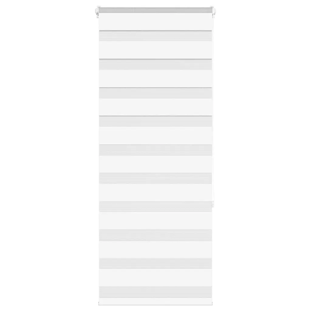 vidaXL Zebra Blind White 55x150 cm Fabric Width 50.9 cm Polyester