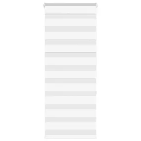 vidaXL Zebra Blind White 55x150 cm Fabric Width 50.9 cm Polyester