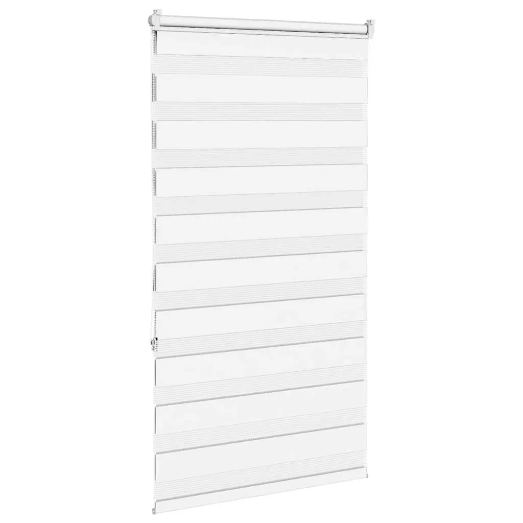 vidaXL Zebra Blind White 70x150 cm Fabric Width 65.9 cm Polyester