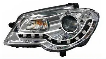 VW Touran &#39;06-10&#39; Devil Eyes Projector HL W/ LED Strip  