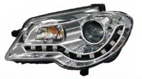 VW Touran &#39;06-10&#39; Devil Eyes Projector HL W/ LED Strip  