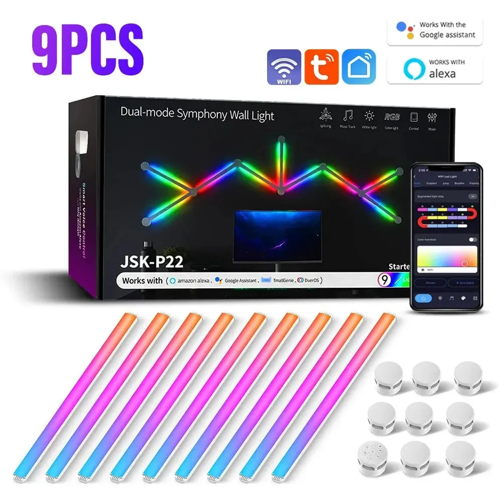 WIFI LED Night Atmosphere Music Rhythm Smart Wall Light Bar