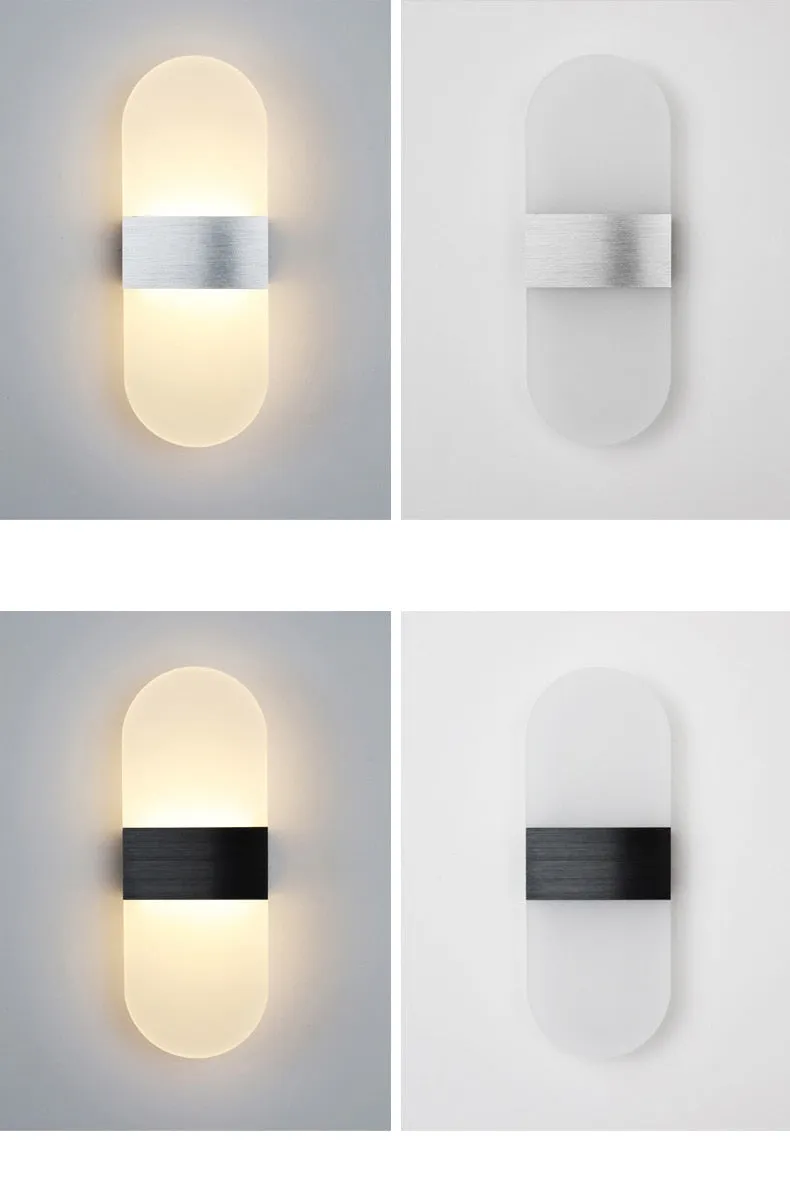 WIN LED Touch Sensor Switch Acrylic Wall Lamp
