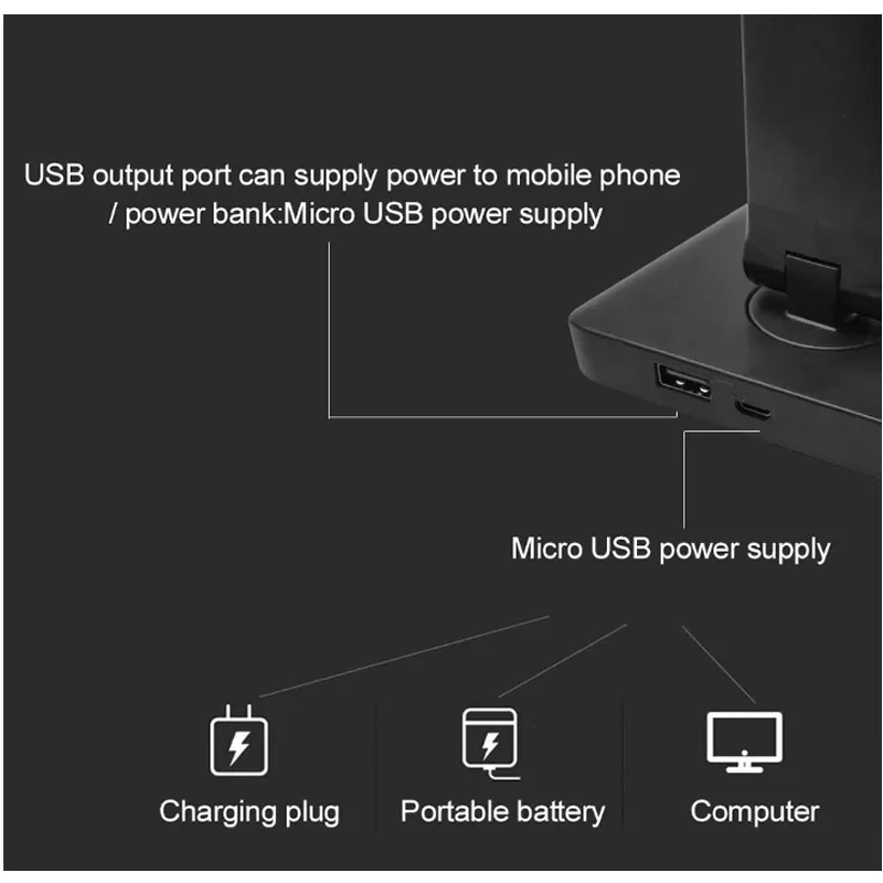 Wireless Charging Multifunctional Foldable Led Table Lamp 01000947