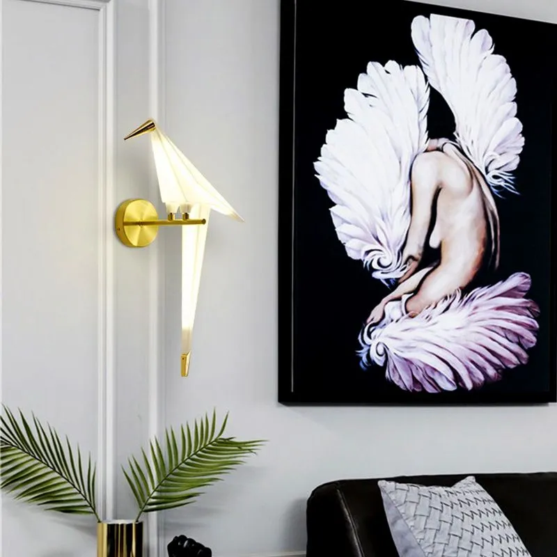 WON Cerise LED Wall Lamp Nordic Creative Bird