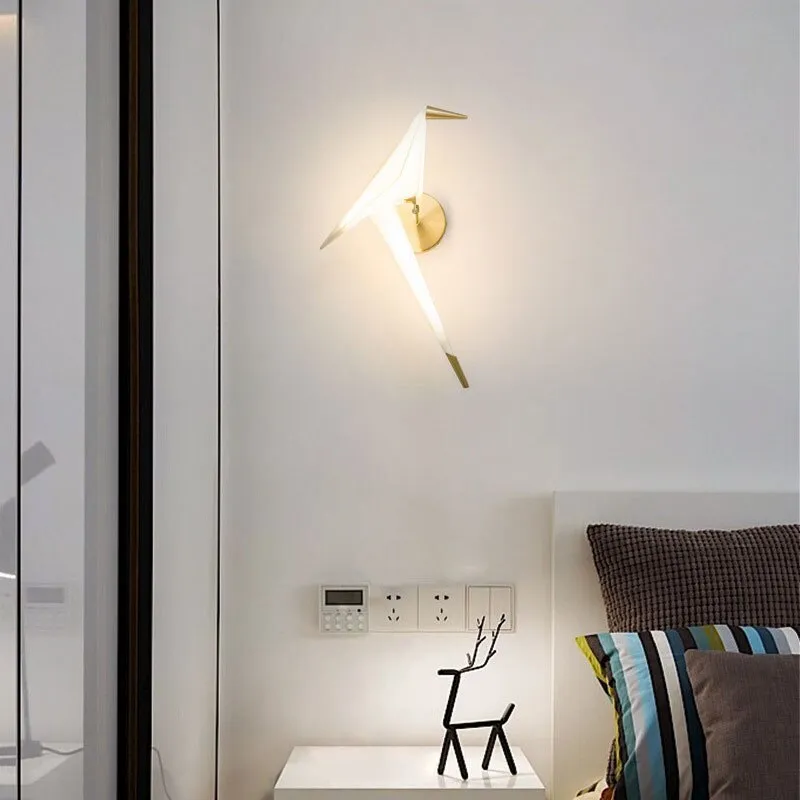 WON Cerise LED Wall Lamp Nordic Creative Bird