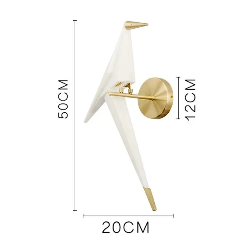 WON Cerise LED Wall Lamp Nordic Creative Bird