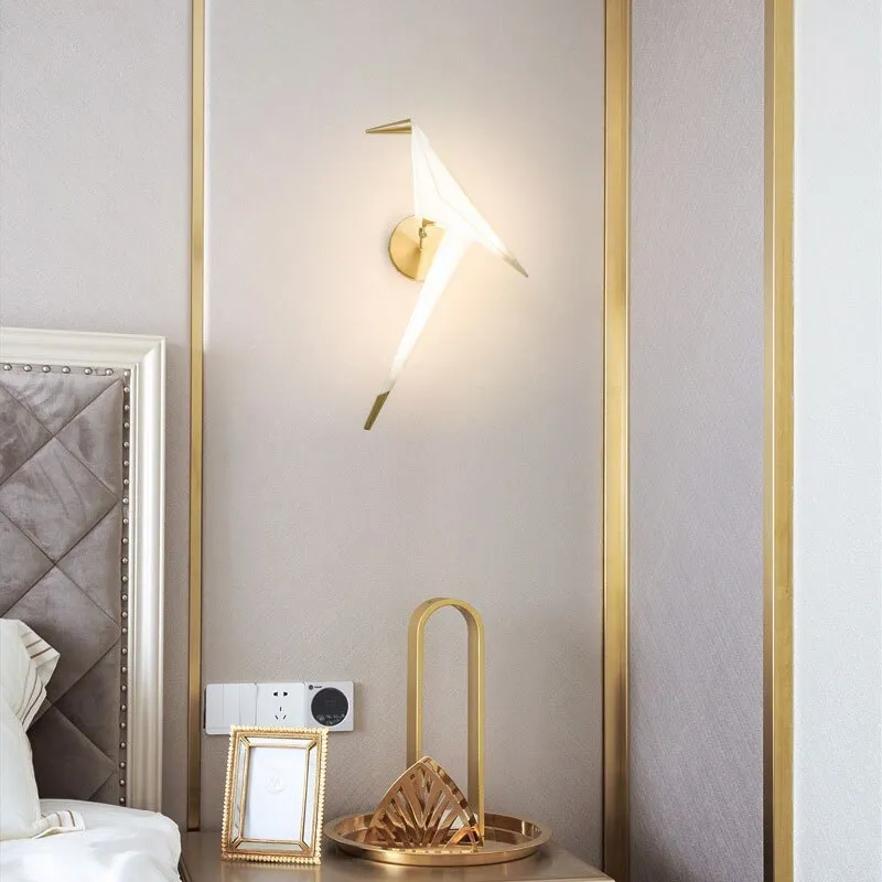 WON Cerise LED Wall Lamp Nordic Creative Bird
