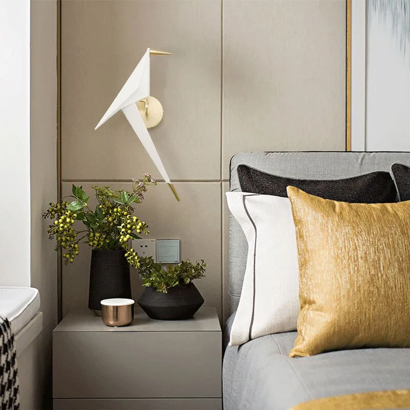 WON Cerise LED Wall Lamp Nordic Creative Bird